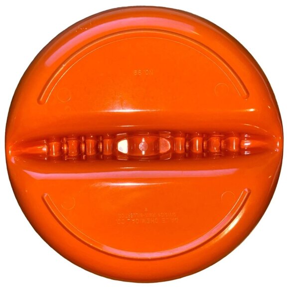 Vintage Dale Chemical Co. Orange Divided Serving Dish - Picture 5 of 8